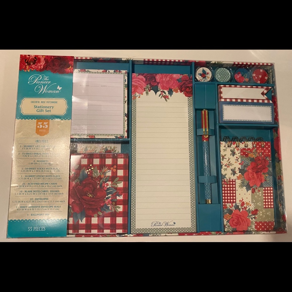 Pioneer Women Stationery Set Cheerful Rose